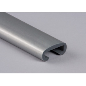 Trapleuningprofiel F308-011 wit-aluminium